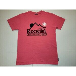 Billionaire Boys Club BBC x ICECREAM Nature At The Top Alpine‎ Shirt Red Mens M